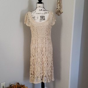 Crocheted dress size L